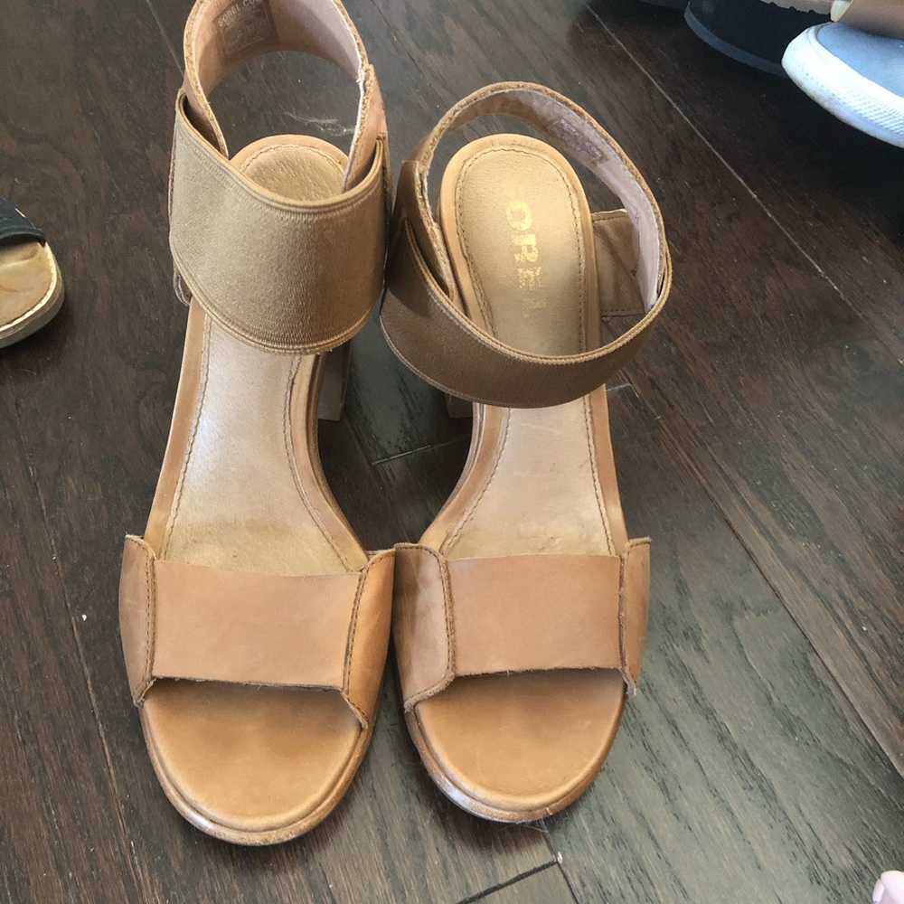 Sorel strapped heels